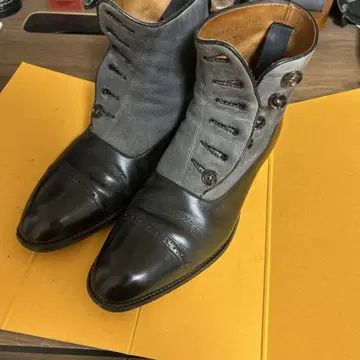 오츠카 제화 버튼 부츠 25.0cm EE 신발 백 후크 포함