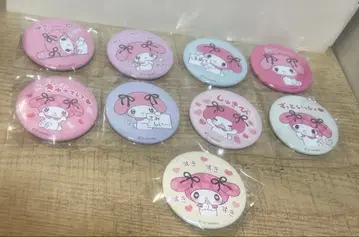 마이멜로디 캔뱃지 9개 세트