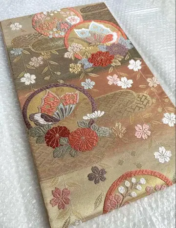 순수 실크 후리소데 후쿠로 오비