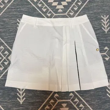 St Andrews 화이트 플리츠 스커트 S