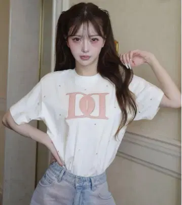 Darich 퀼팅 아플리케 비쥬 셔츠
