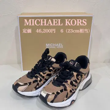 새상품 [ MICHAEL KORS ] 마이클코어스 메쉬 레오파드 스니커즈