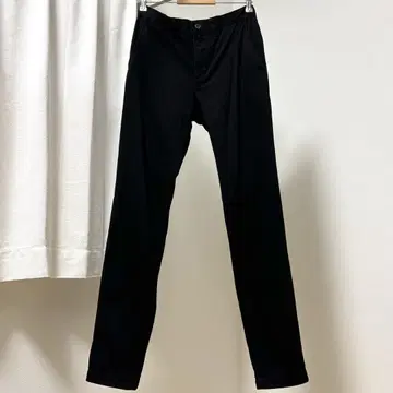 라코스테 레귤러 핏 팬츠 블랙 남성용 L 사이즈