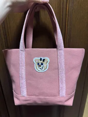 페이러 테디 토트백 핑크