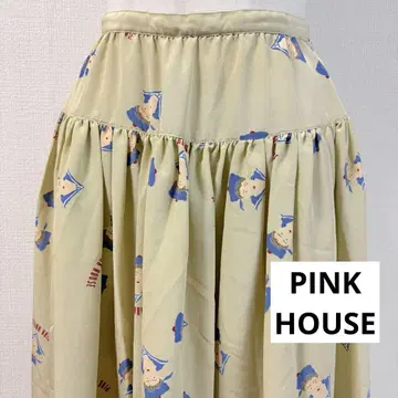 새상품급 PINK HOUSE 핑크하우스 총 프린트 스커트