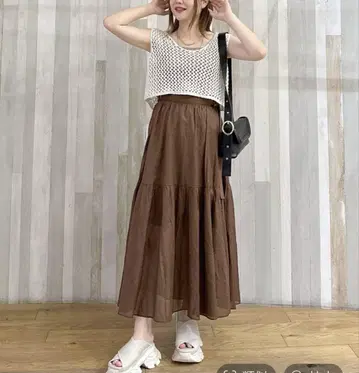 JEANASIS B 시레 개더 스커트