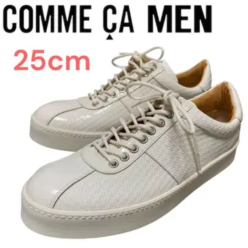 미사용! COMME CA MEN 꼼사맨 가죽 스니커즈 25cm
