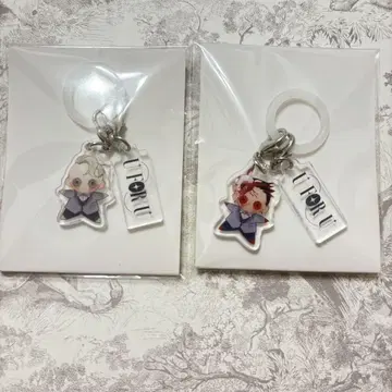 아크릴 키링 2개 세트 별 모양