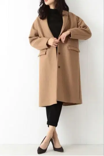 Demi-Luxe BEAMS 카멜 체스터 코트 카멜 코트