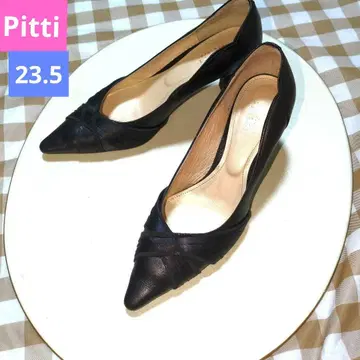 Pitti 하이힐 23.5cm 일본제 블랙 컬러 스틸레토