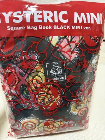 HYSTERIC MINI 스퀘어 백 북 BLACK MINI