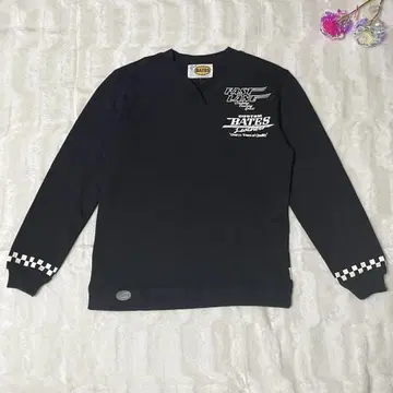 BATES 베이츠 롱 슬리브 맨투맨 면 100% 바이커 긴팔