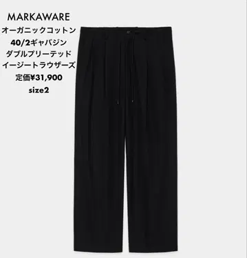 MARKAWARE 이지 트라우저 M 사이즈 새상품급 택 포함