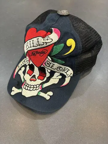 Ed Hardy 야구 모자 스컬 자수