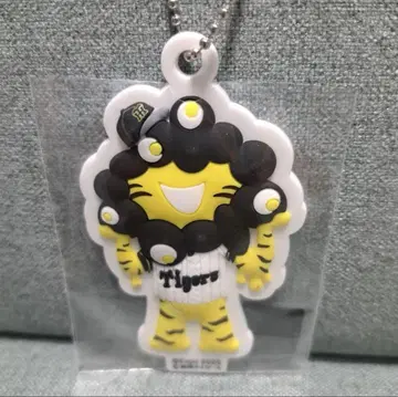 한신 타이거즈 콜라보 미야쿠미야쿠 3D 러버 마스코트 키체인