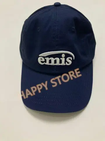 emis 자수 로고 야구 모자 네이비