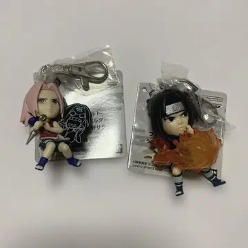 NARUTO 피규어 키링 사스케 사쿠라