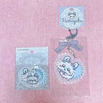 Go!HARAJUKU 하라주쿠 아크릴 키링 스티커 리본 모몽가