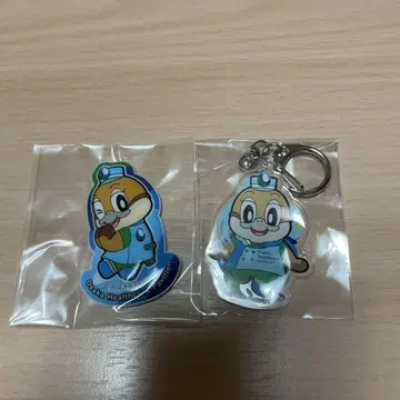 간사이 박람회 헬스케어 파빌리온 아크릴 키링 & 마그넷 세트