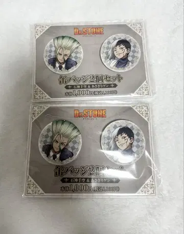 Dr.STONE 이시가미 센쿠 아사기리 겐 훼미리마트 한정판 캔뱃지
