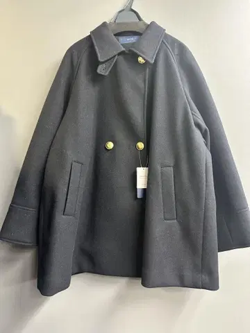새상품 SHIPS 쉽스 울 라이크 저지 멜톤 2WAY P코트