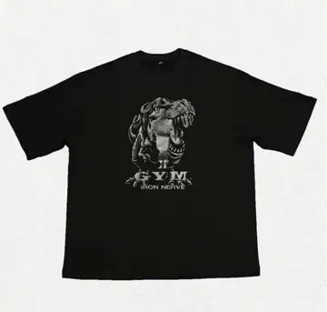 iron nerve gold's gym 쥬라기 키자와 티셔츠 L