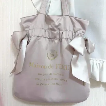 메종 드 플뢰르 토트백 핑크