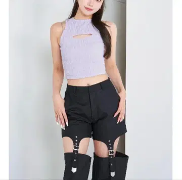 Darich 컷 아웃 셔링 아메리 상의
