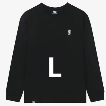 새상품 롱T L NBA 농구 긴팔T셔츠 로고 블랙
