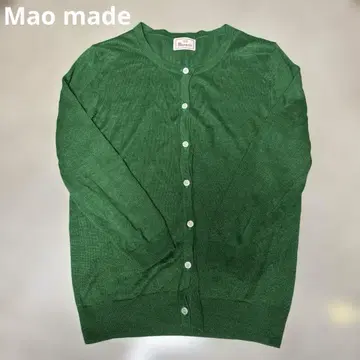 ma made 그린 린넨 가디건