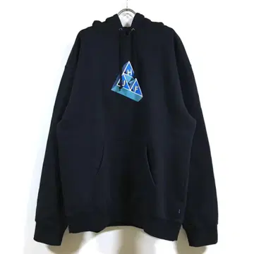 새상품 HUF 하프 후드티 긴팔 속기모 남성용 블랙 L