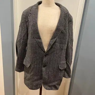 Jean Paul Germain 헤링본 무늬 울 자켓