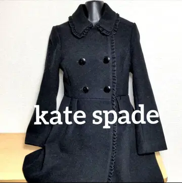 av6 케이트 스페이드 울 코트 블랙 여성용 M 사이즈