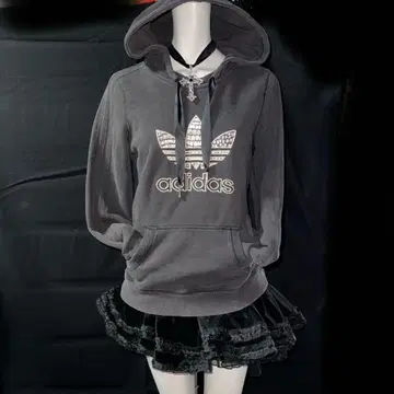 헤이세이 갸루 Y2K 그런지 adidas 맥브링 후드티 기믹