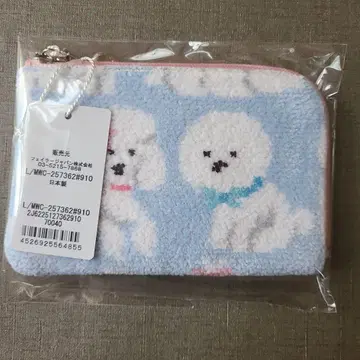 [ 미개봉 ] 페이 L 파우치 복슬복슬 강아지 WEB 한정품