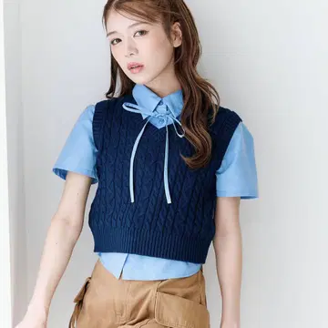 올리브 데 올리브 케이블 베스트 니트