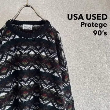 USA 1990s 'Protege' Geometric Sweater