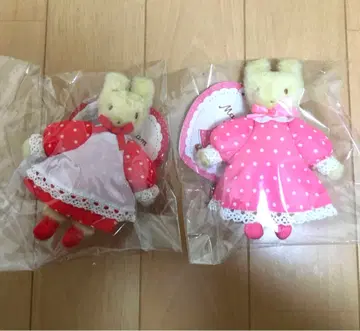 택 포함 새상품 마론 크림 마스코트 참 세트