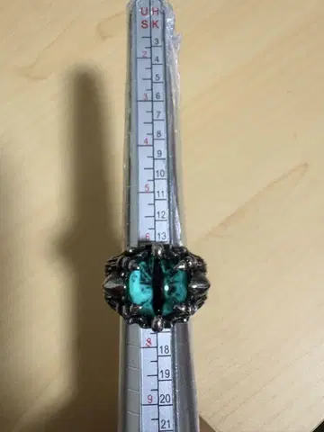 파란색 돌 실버 반지