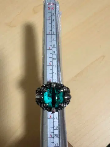 파란색 돌 실버 반지