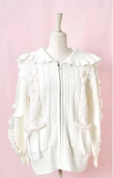 멜피 메모리 Honey lace up knit
