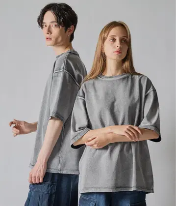 [ 새상품 ] CLEL 하이 빈티지 디자인 베이직 반팔 T셔츠 S 사이즈
