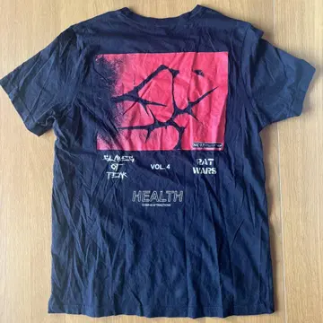 HEALTH 밴딩T 블랙 L 사이즈 반팔 티셔츠