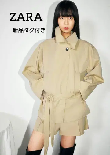 새상품 택 포함 ZARA 벨트 포함 트렌치코트 XS-S 사이즈