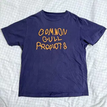commongullproducts 네이비 프린트 T셔츠