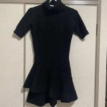 Darich 블랙 반팔 니트 원피스