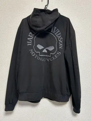Harley-Davidson 스컬 로고 후드 부착 자켓 사이즈 M