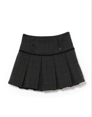 andmary Miu pleats skirt gray