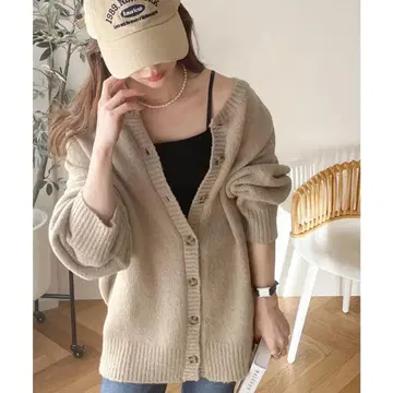 인기 색상 클래식 엘프 촉촉 2way 루즈핏 니트 가디건