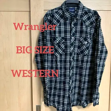 [ BIG 사이즈 ] Wrangler 랭글러 웨스턴 셔츠 뱀 XL